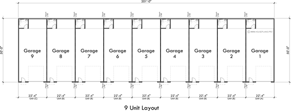 Main Floor Plan 2 for N-777 Condo shop storage units townhouse garage N-777