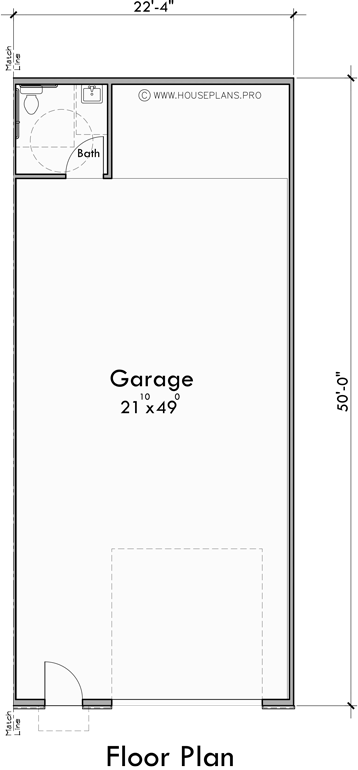 Main Floor Plan for N-777 Condo shop storage units townhouse garage N-777